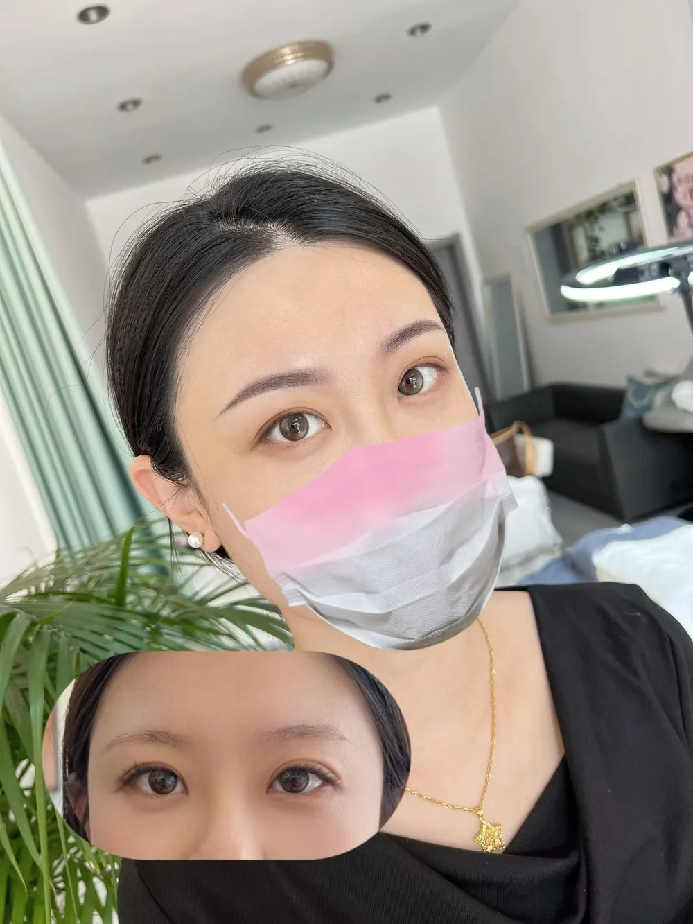 Eyebrow embroidery detail, brow tail and arch, SkinRev Lab Singapore