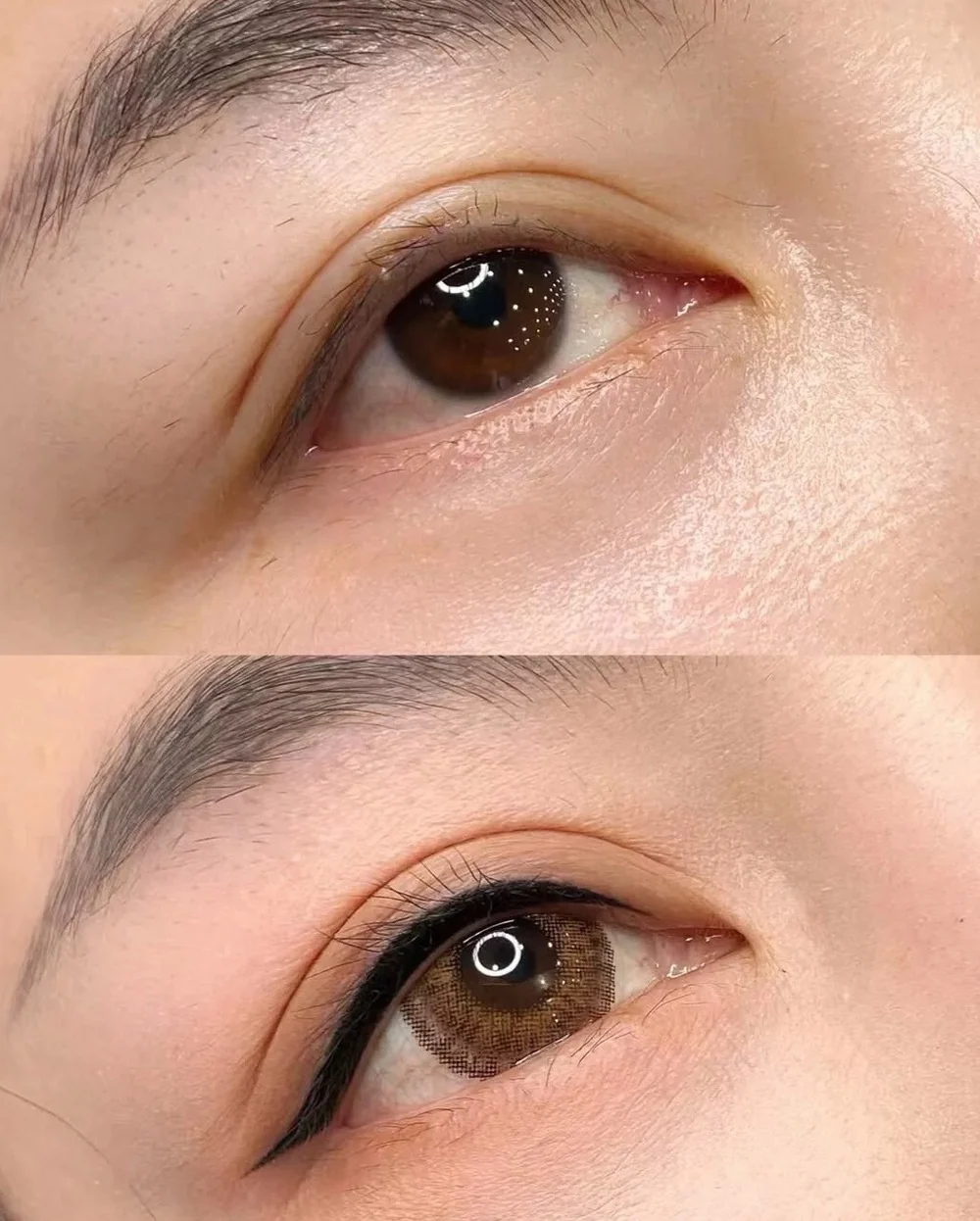 Eyeliner embroidery healed result, SkinRev Lab Singapore