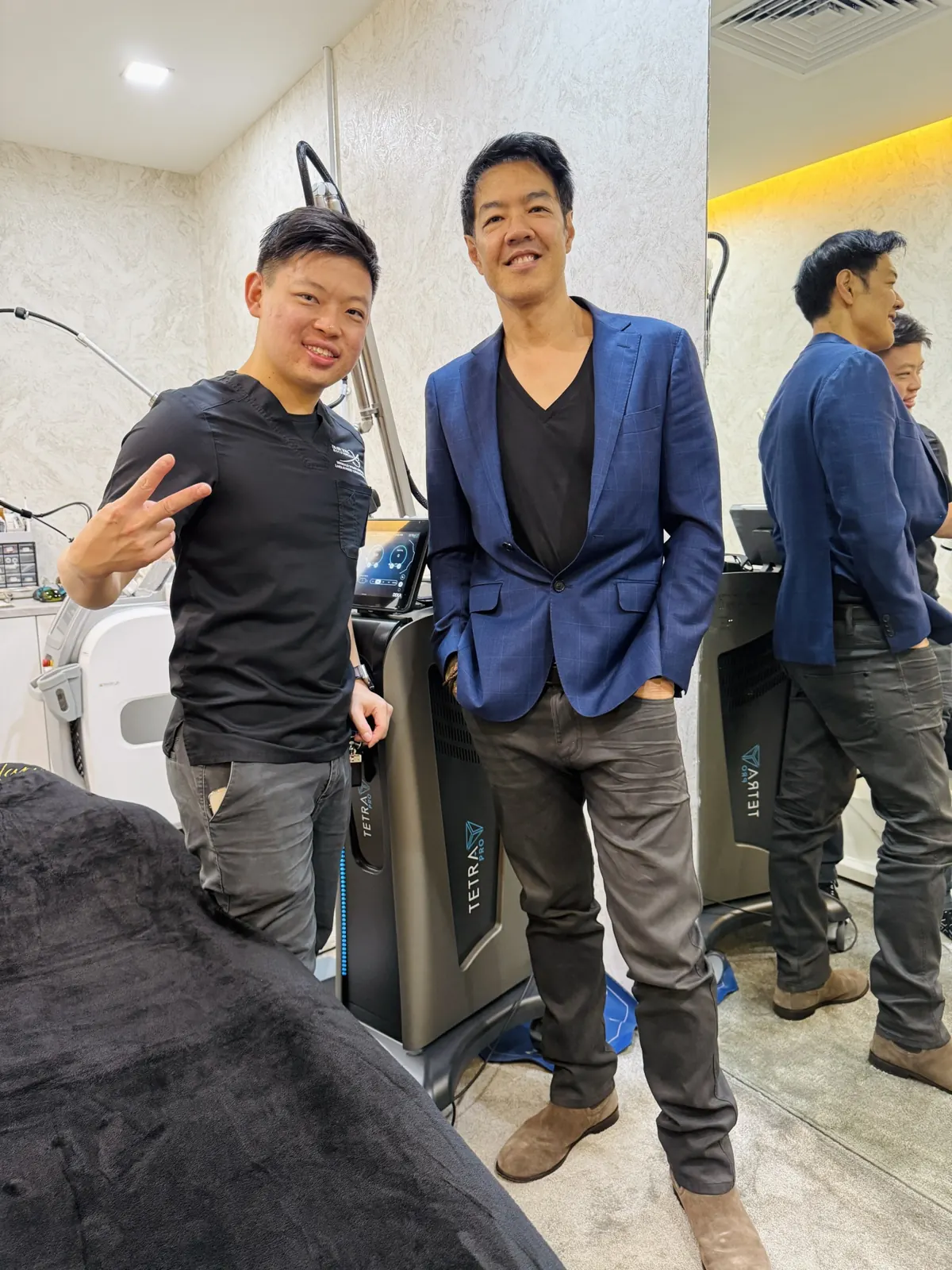 Dr Sin Yong with Dr Davin Lim