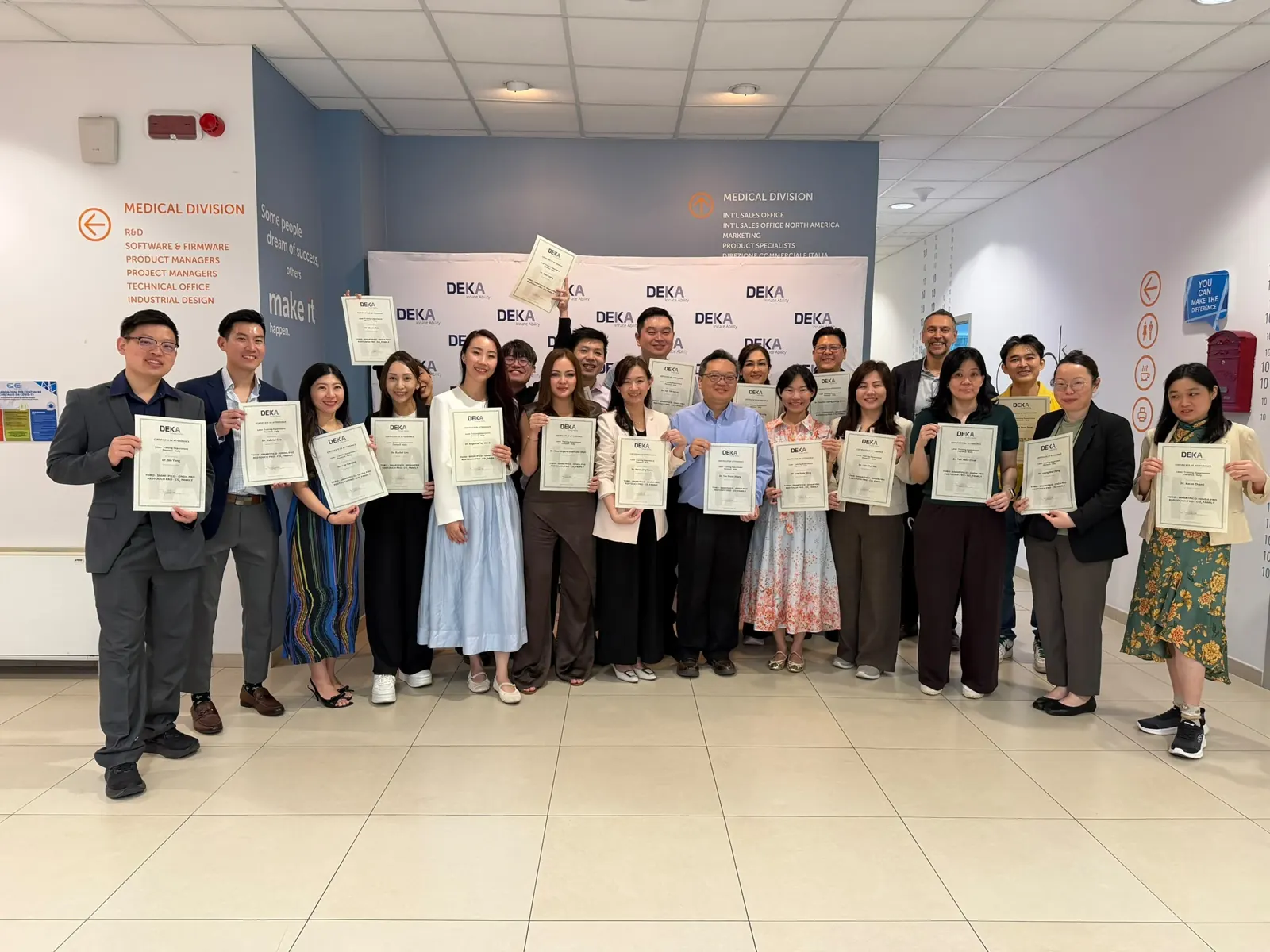 Certificates on the final day