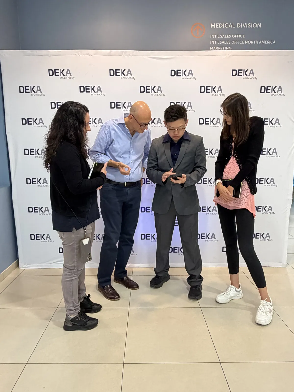 With the DEKA team at El.En.