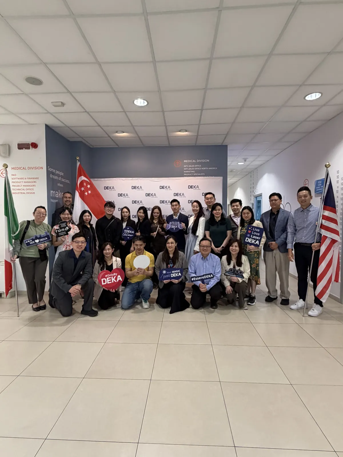Doctors from several countries at El.En.