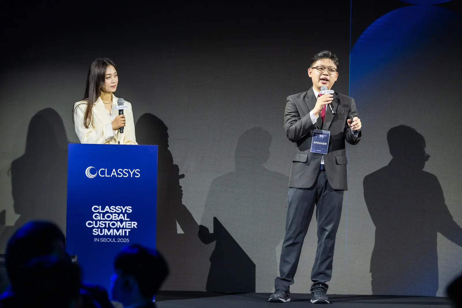 On stage at the CLASSYS Global Customer Summit
