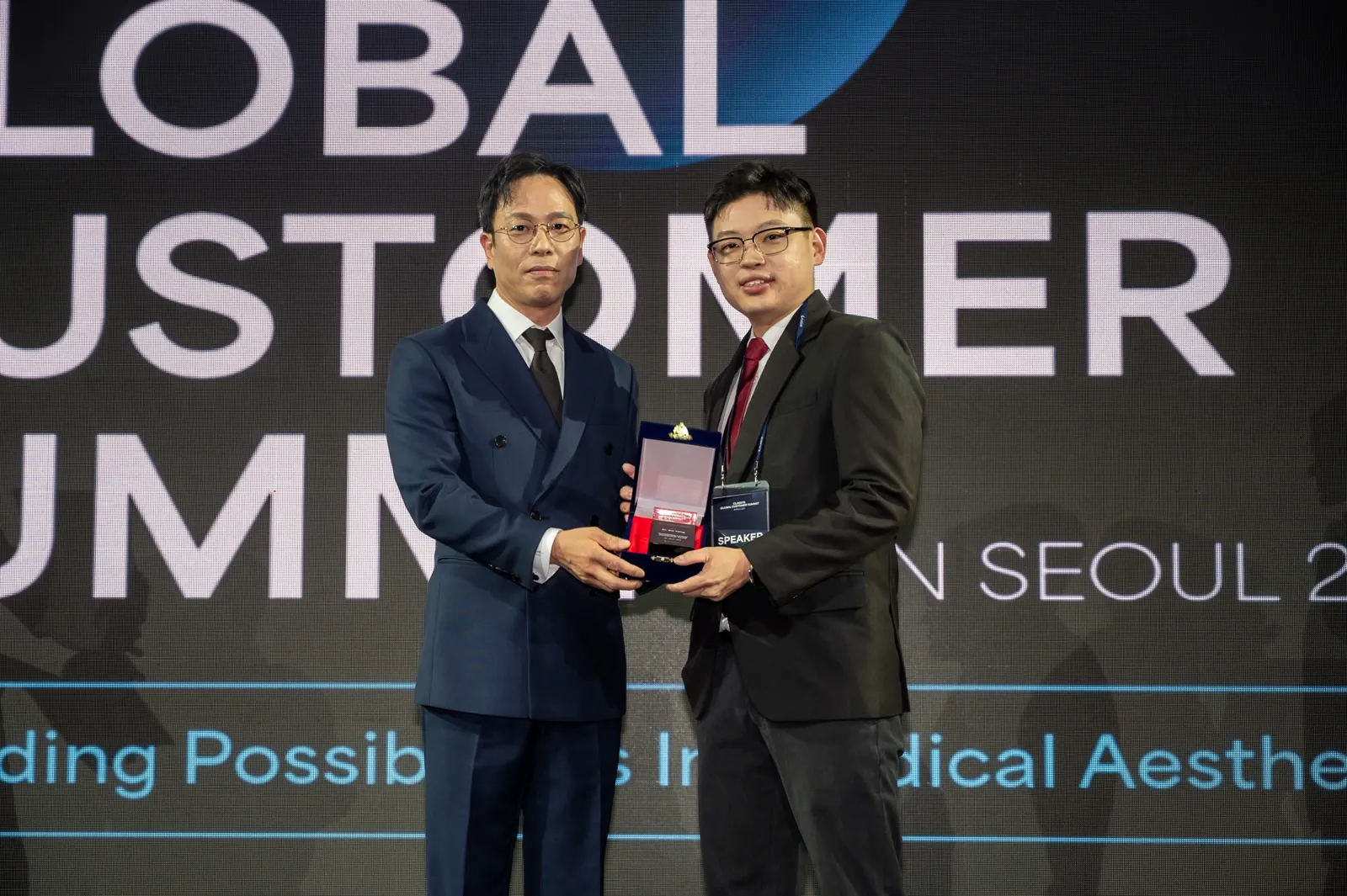 Receiving the CLASSYS Global KOL Award